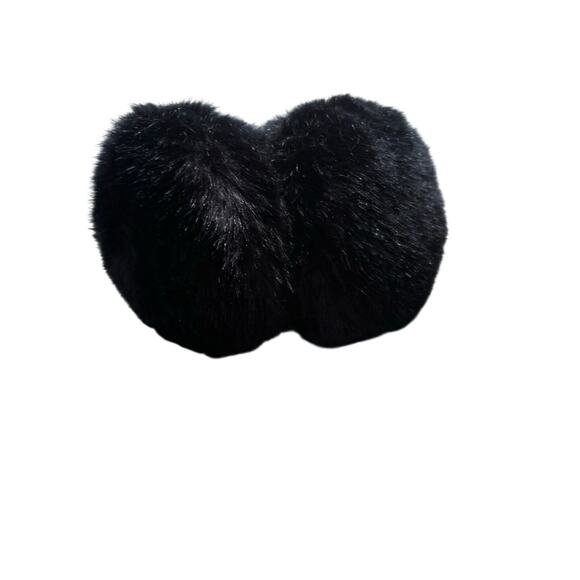 Kate Spade New York Shoelace Bow Faux Fur Earmuffs - Picture 6 of 7